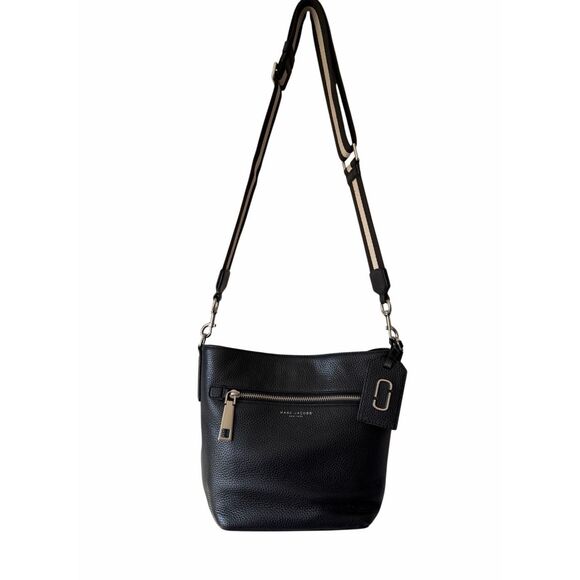 MARC JACOBS Gotham City Bucket Leather Bag Black - Picture 2 of 16